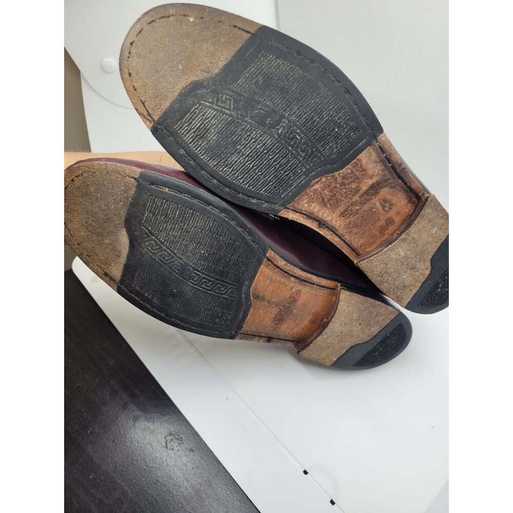 G.H. Bass & Co. Mens Burgundy Leather Tassel Loafers 10D Classic career preppy. - Picture 6 of 8
